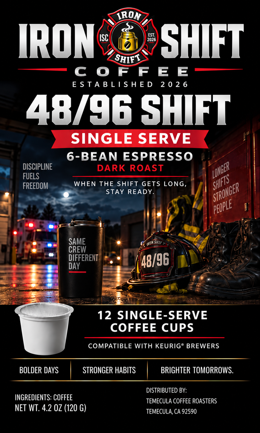 48/96 Shift Single Serve